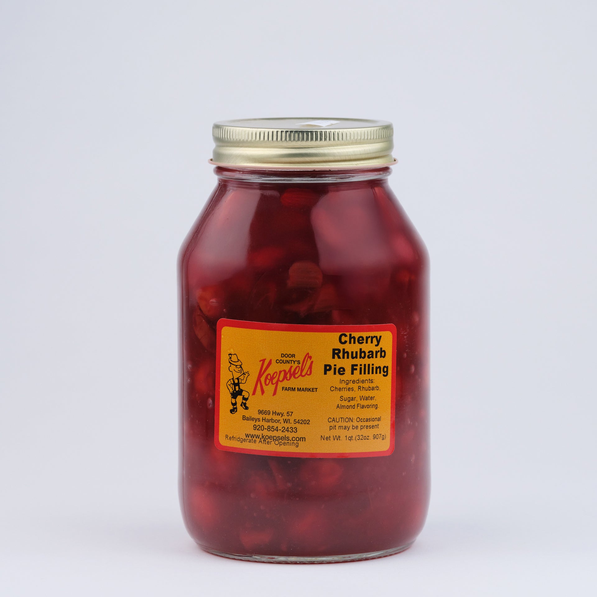 Cherry Rhubarb Pie Filling