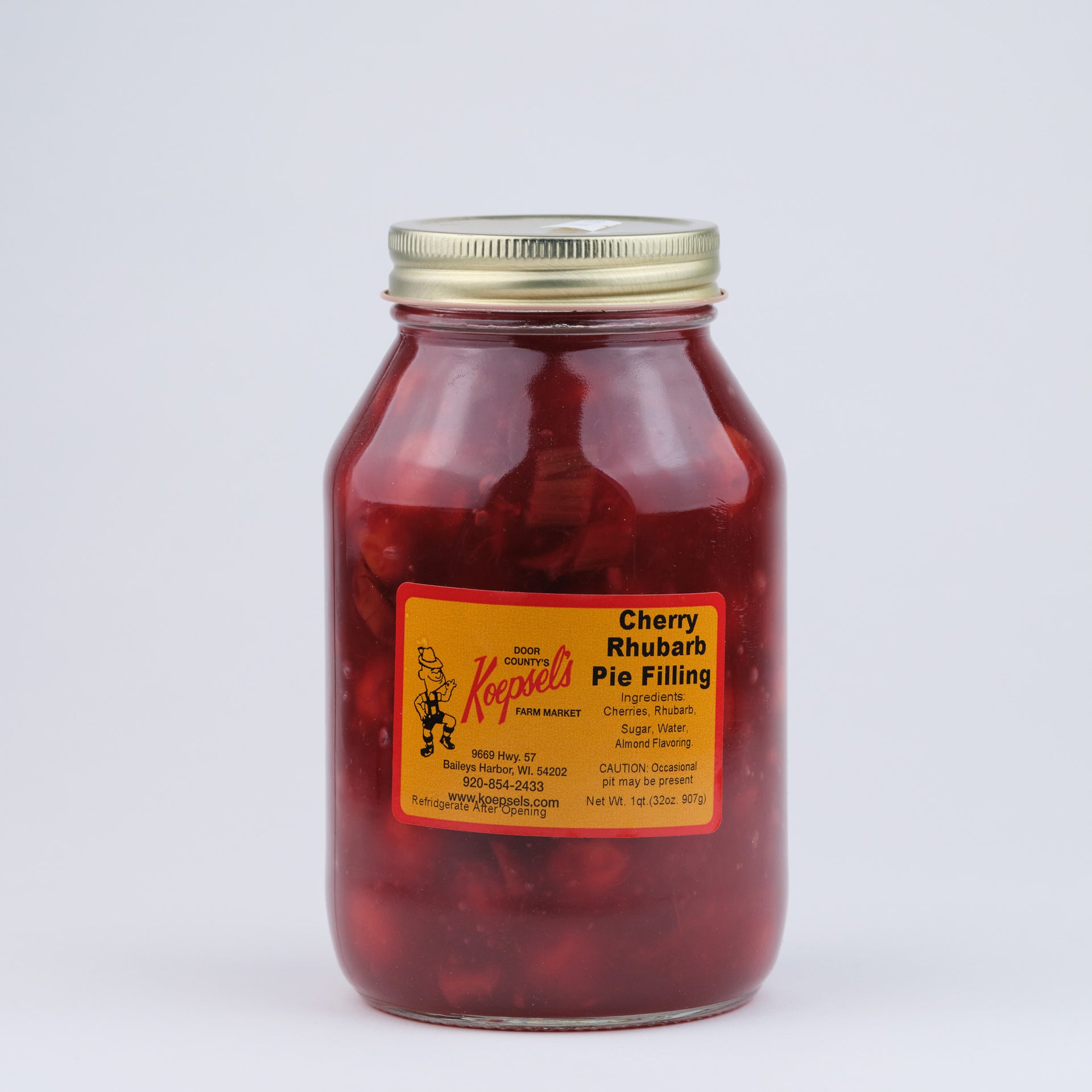 Cherry Rhubarb Pie Filling