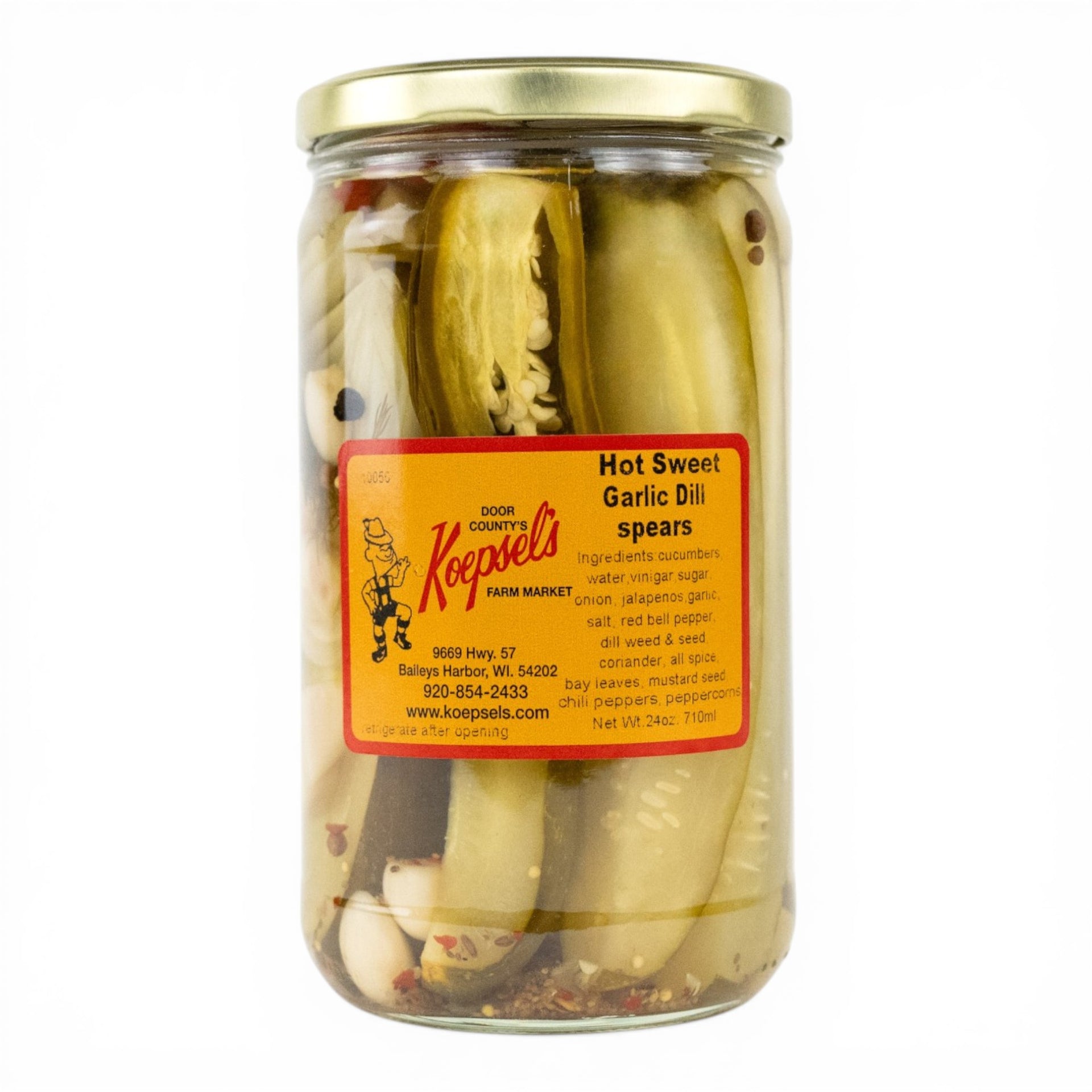 Hot Sweet Garlic Dill Spears