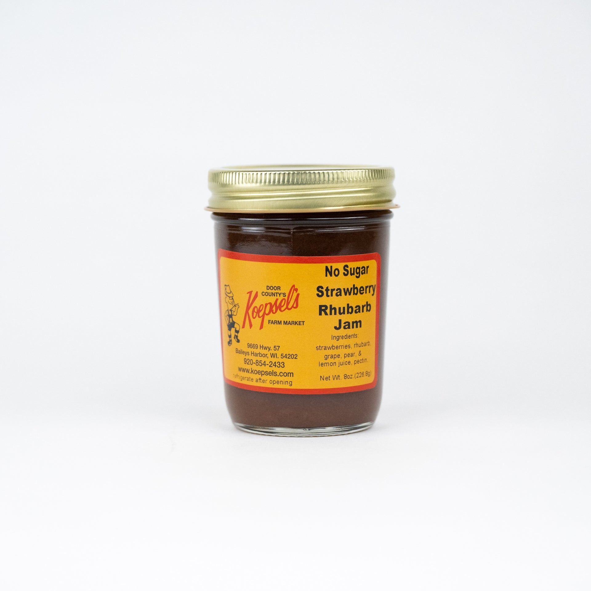 No Sugar Strawberry Rhubarb Jam