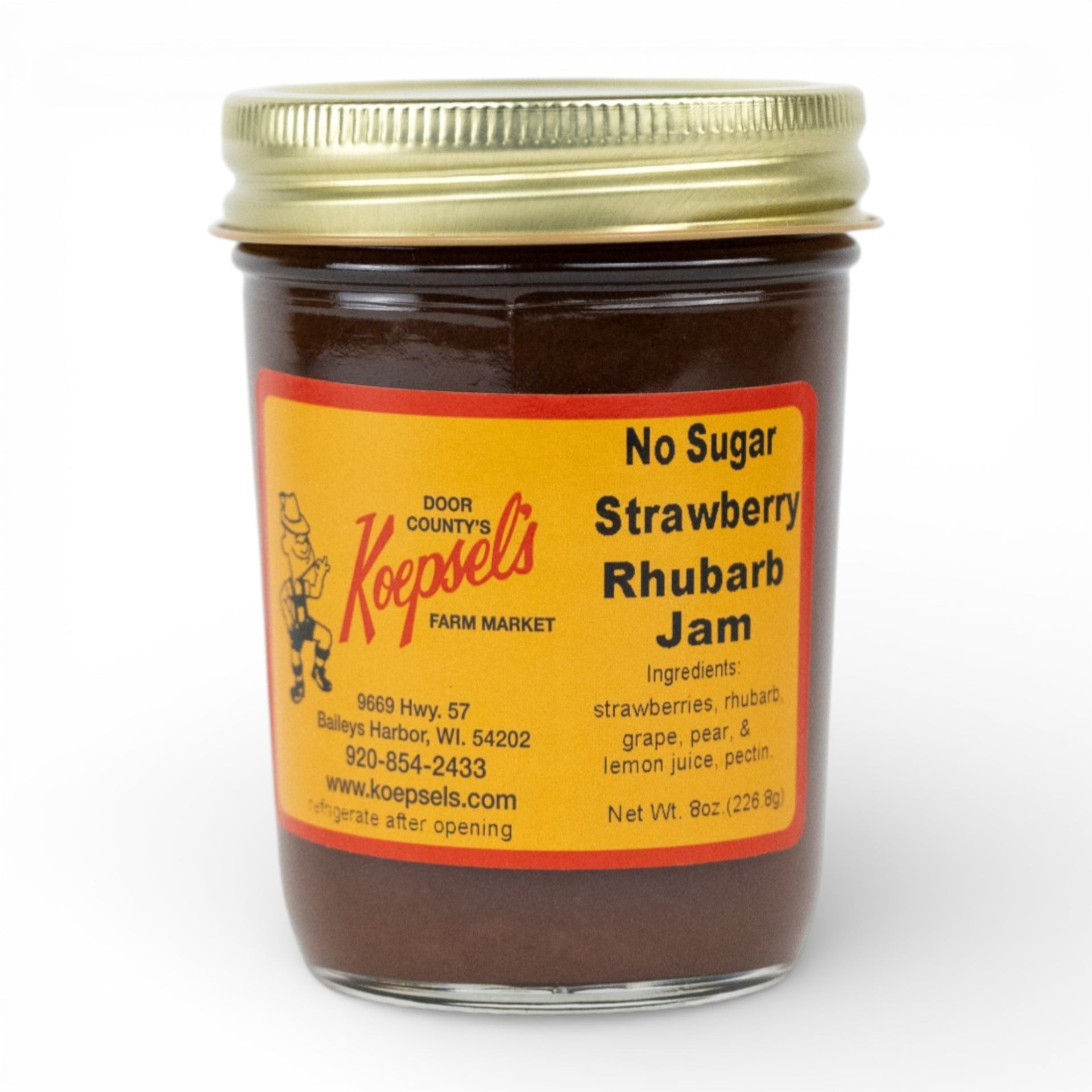No Sugar Strawberry Rhubarb Jam