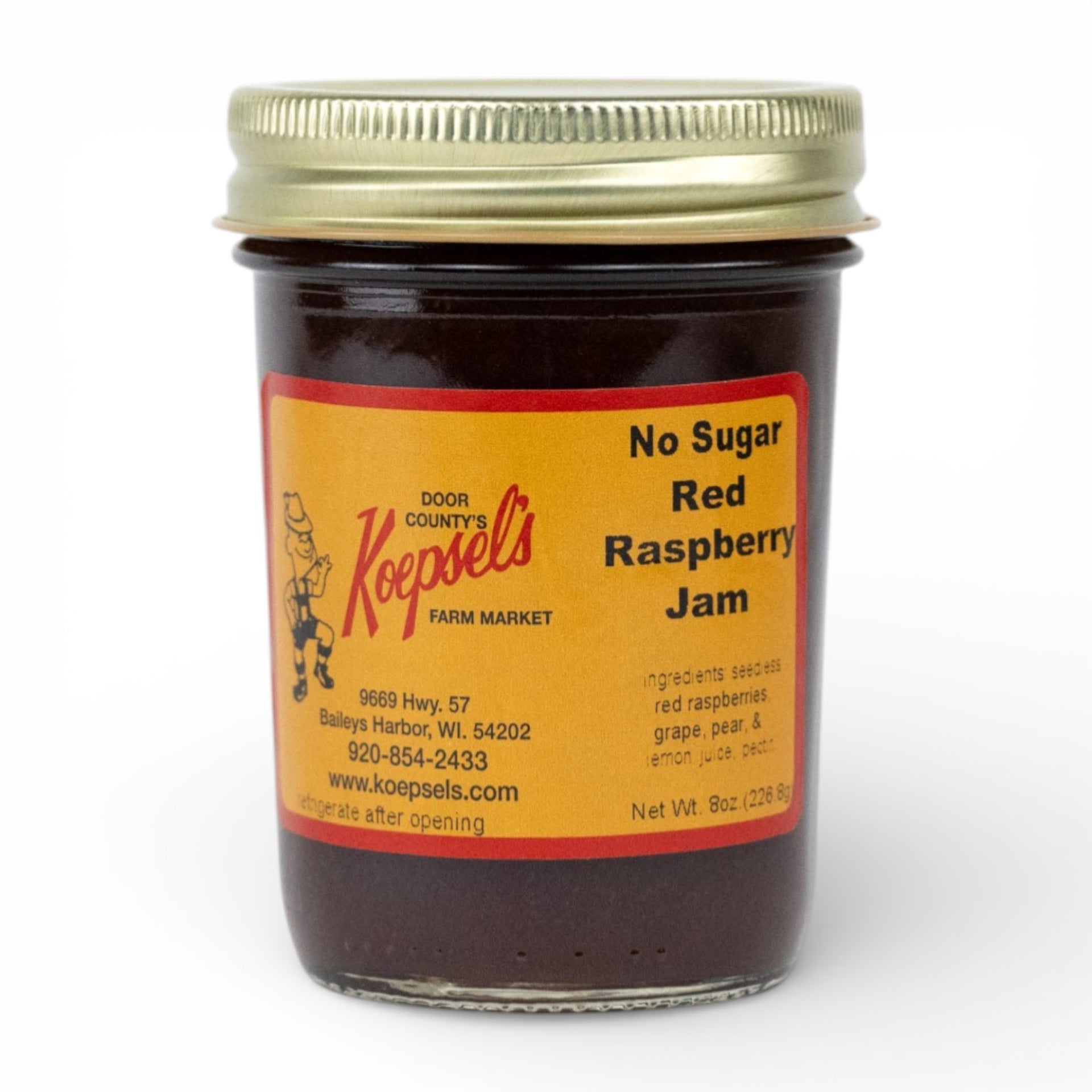No Sugar Red Raspberry Jam