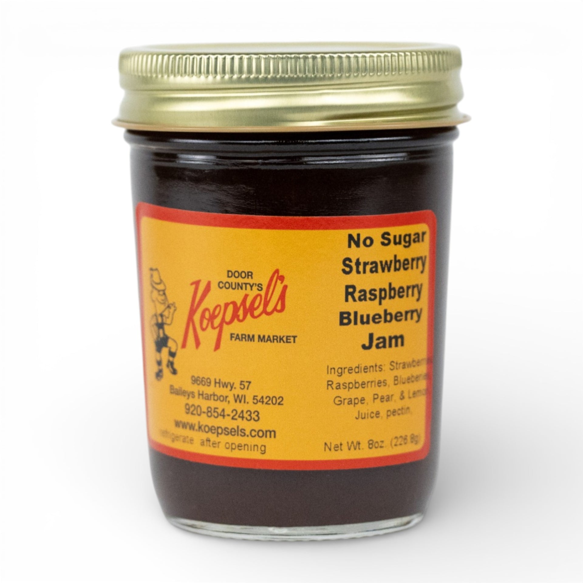 No Sugar Strawberry Raspberry Blueberry Jam