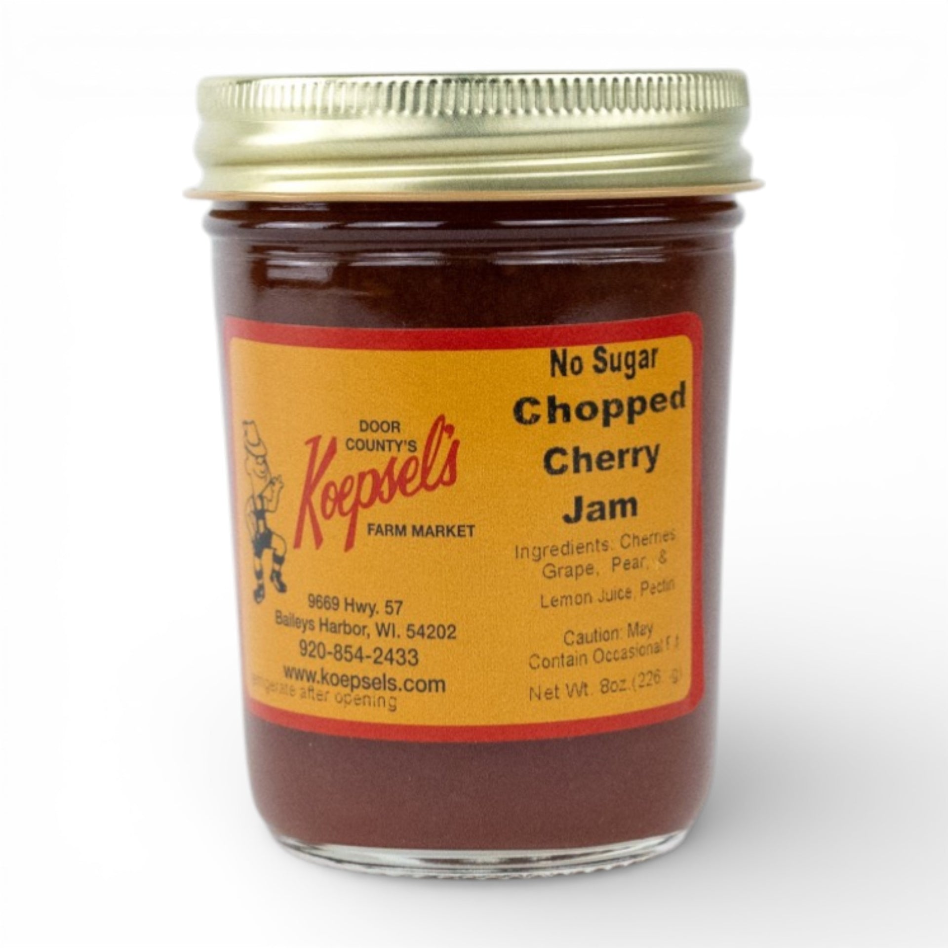 No Sugar Chopped Cherry Jam