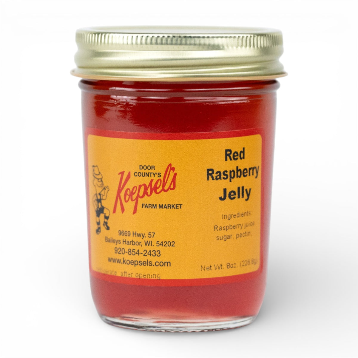 Red Raspberry Jelly Label Jellies