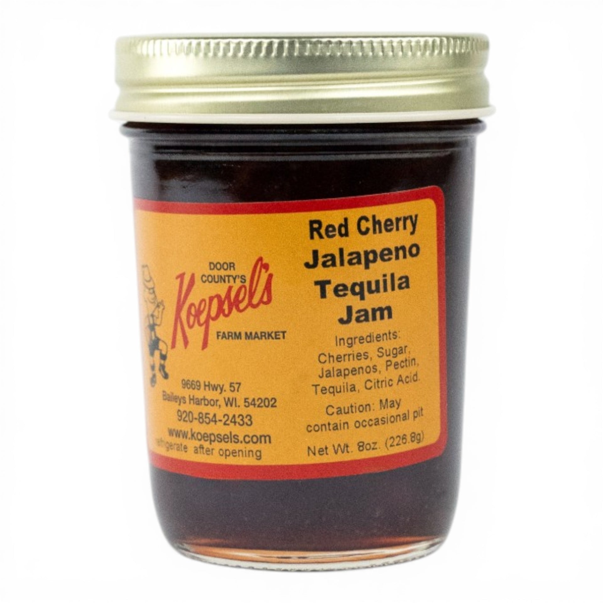 Red Cherry Jalapeno Tequila Jam
