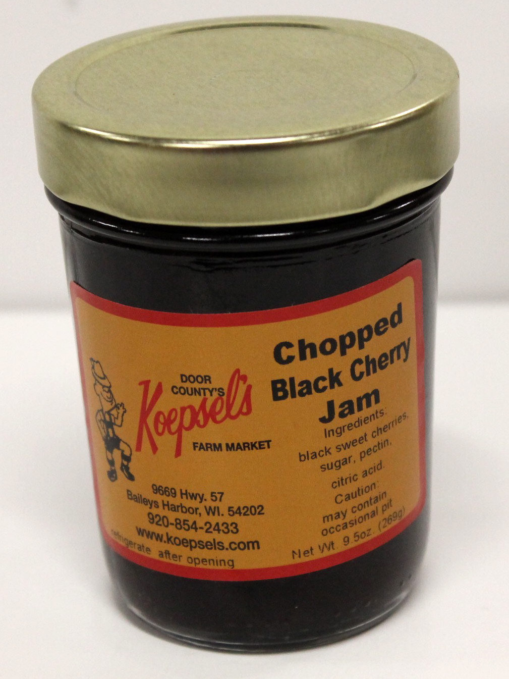 Chopped Black Sweet Cherry Jam